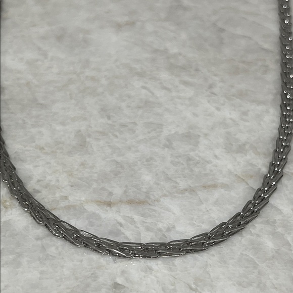Trifari Twisted Silver Necklace - Picture 9 of 9